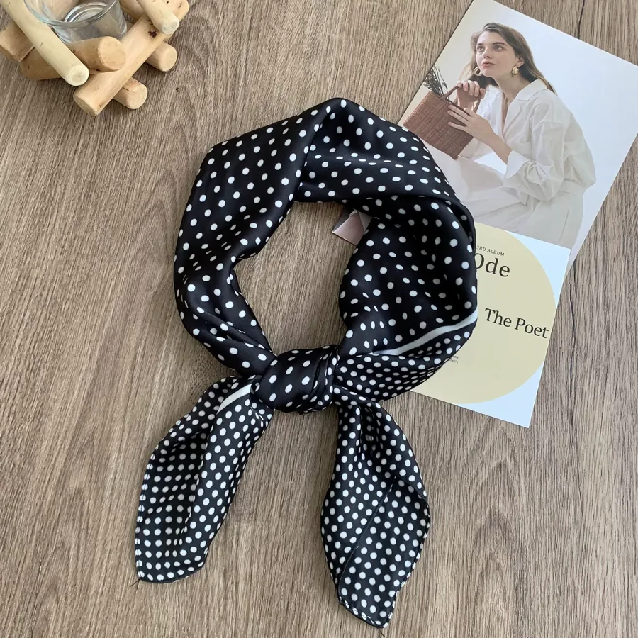 Polka Dot Square Scarf view 7