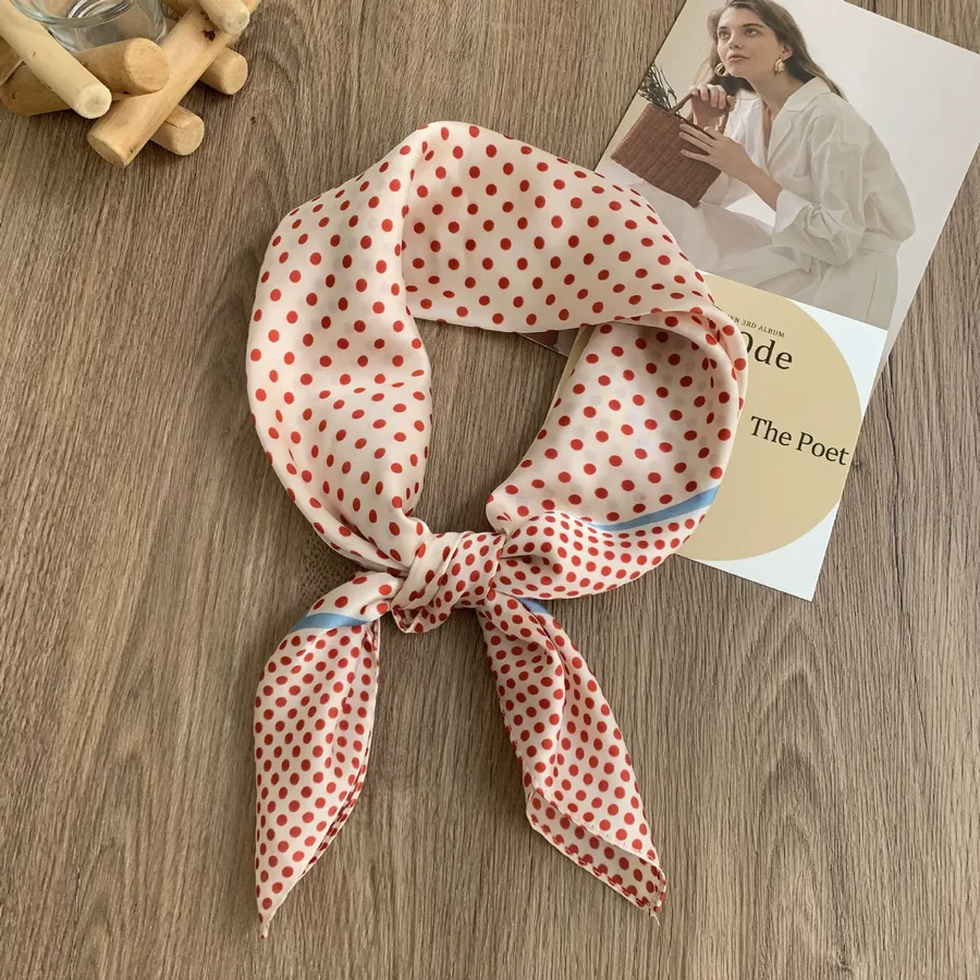 Polka Dot Square Scarf view 8