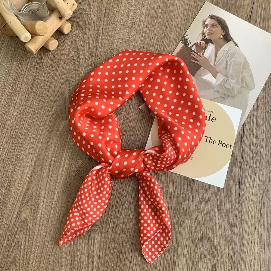 Polka Dot Square Scarf view 9