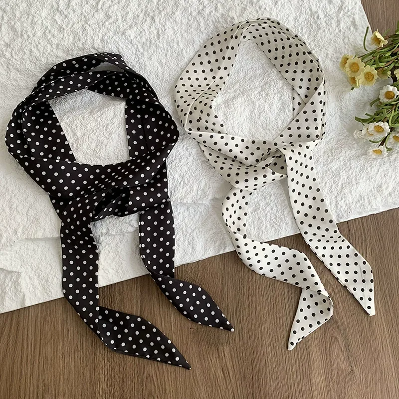 Polka Dot Narrow Scarf view 3
