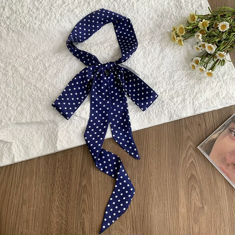 Polka Dot Narrow Scarf view 7