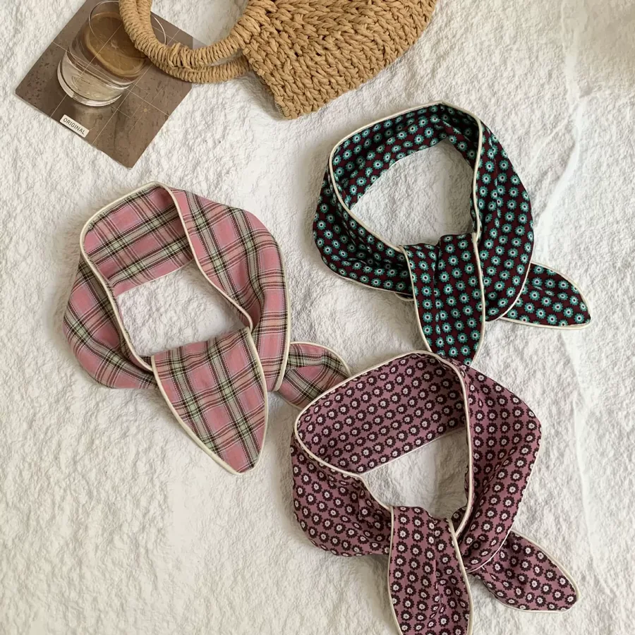Plaid Cotton Long Scarf view 2