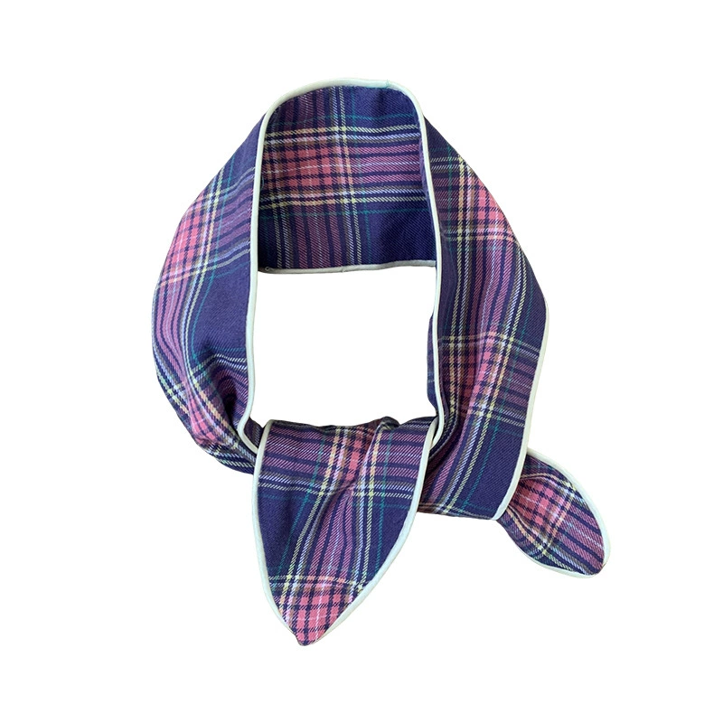 Plaid Cotton Long Scarf view 5