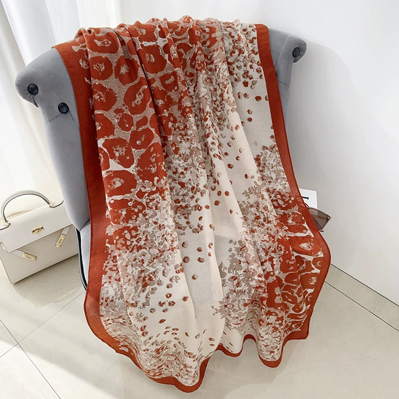 Cotton Linen Print Shawl view 4