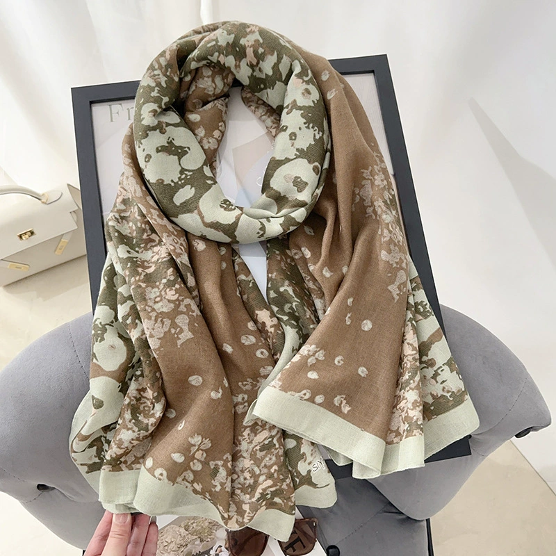 Cotton Linen Print Shawl view 6