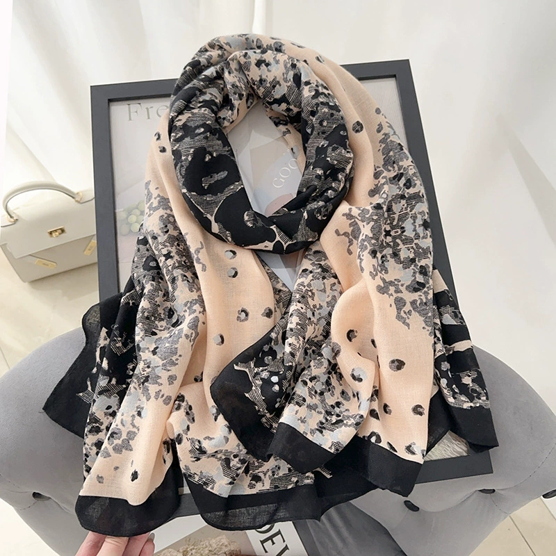 Cotton Linen Print Shawl view 7