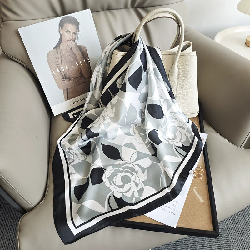 Floral Print Square Scarf
