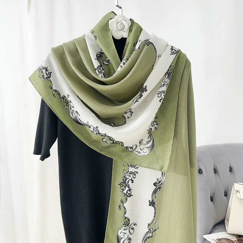 Cotton Linen Print Shawl view 3