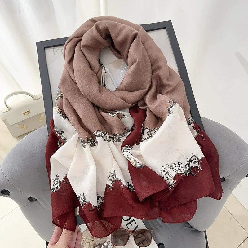 Cotton Linen Print Shawl view 4