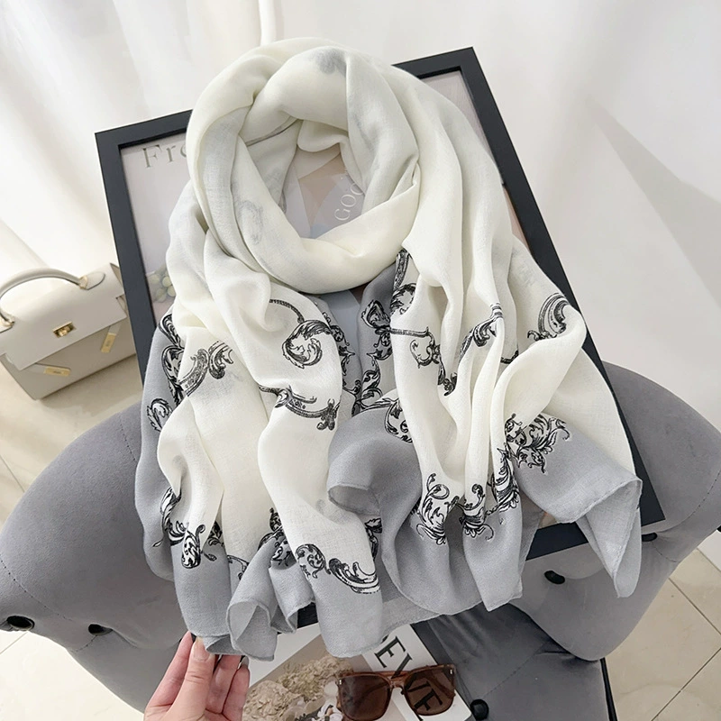 Cotton Linen Print Shawl view 6