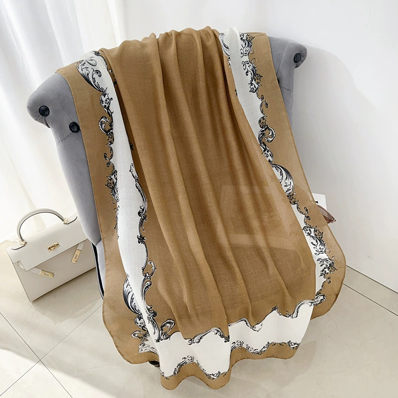 Cotton Linen Print Shawl view 7