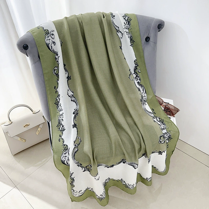 Cotton Linen Print Shawl view 8