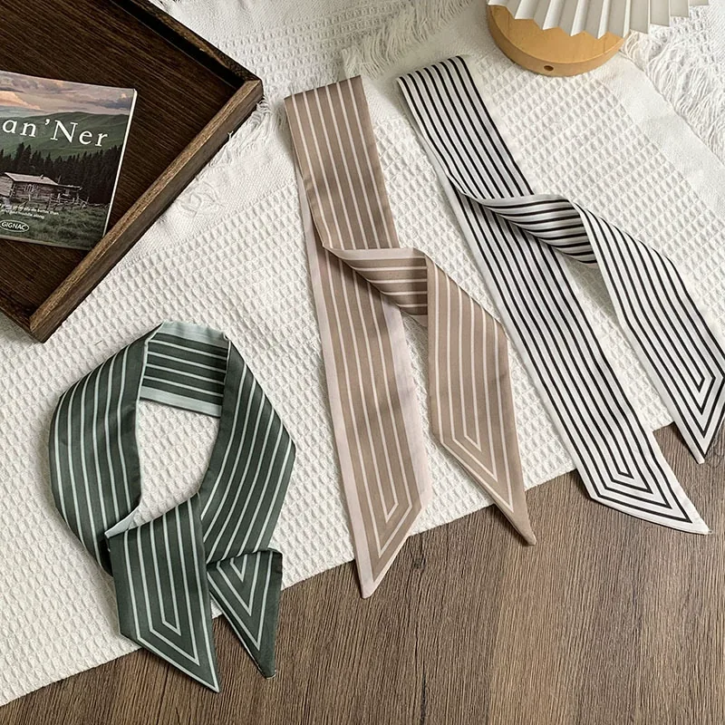 Striped Long Scarf