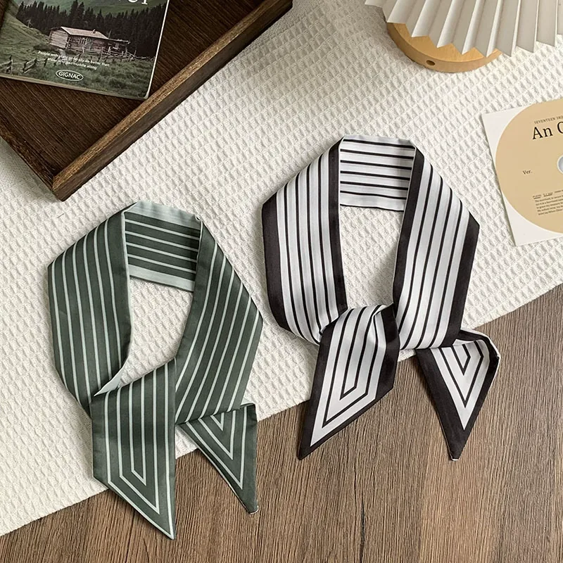 Striped Long Scarf view 2