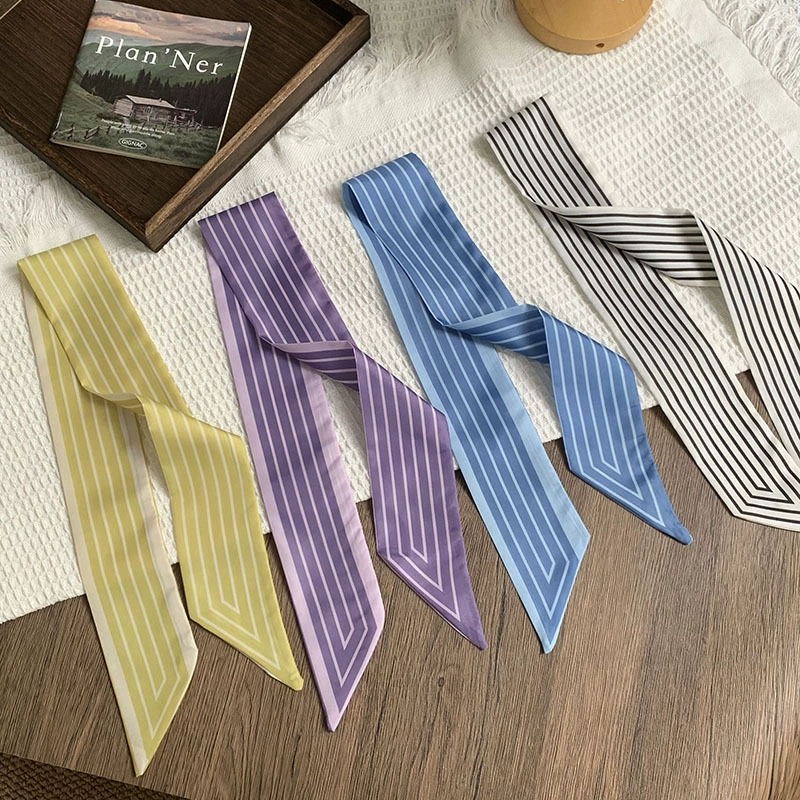 Striped Long Scarf view 3