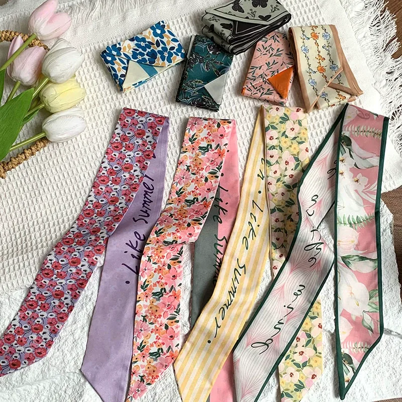 Floral Long Scarf