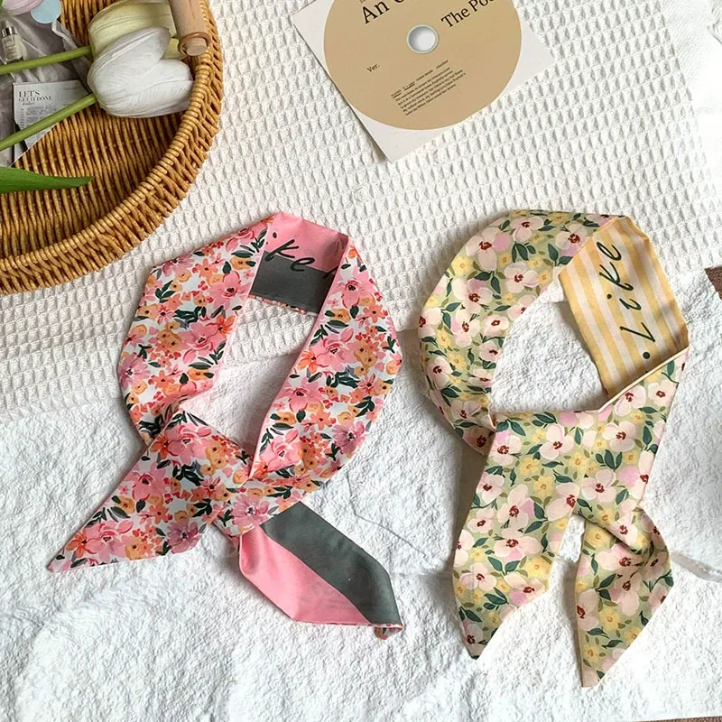 Floral Long Scarf view 4