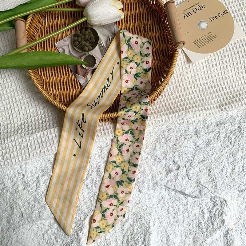 Floral Long Scarf view 10