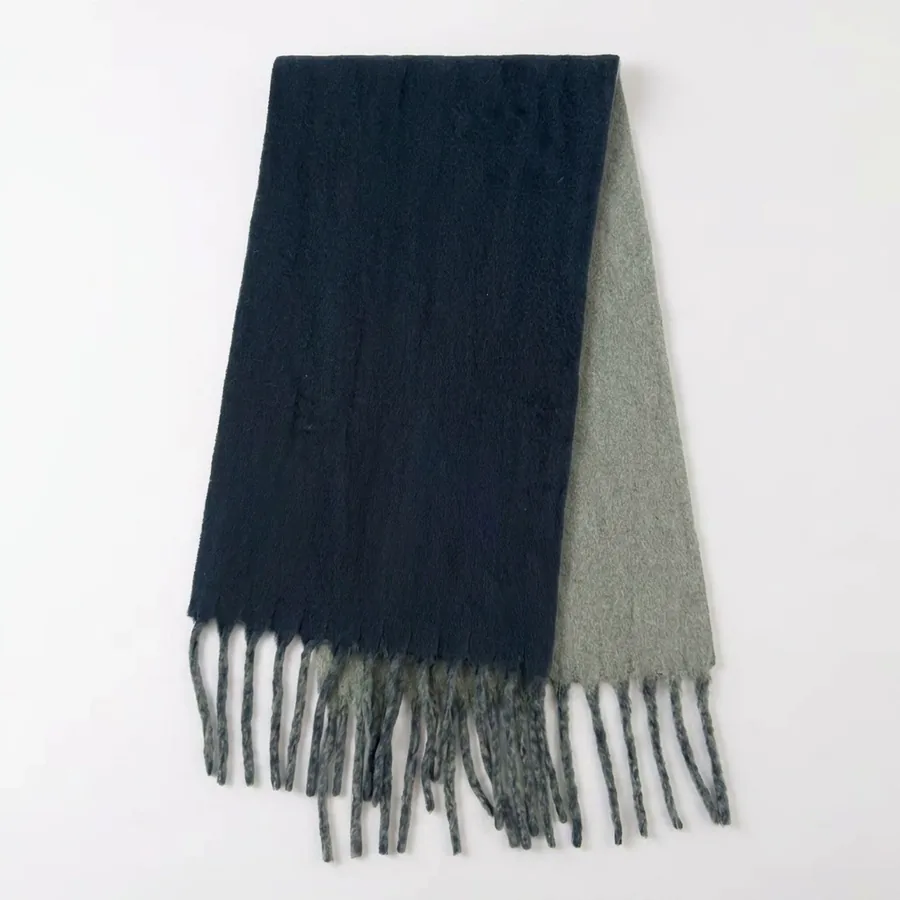 Polyester Solid Scarf with Fringe view 11