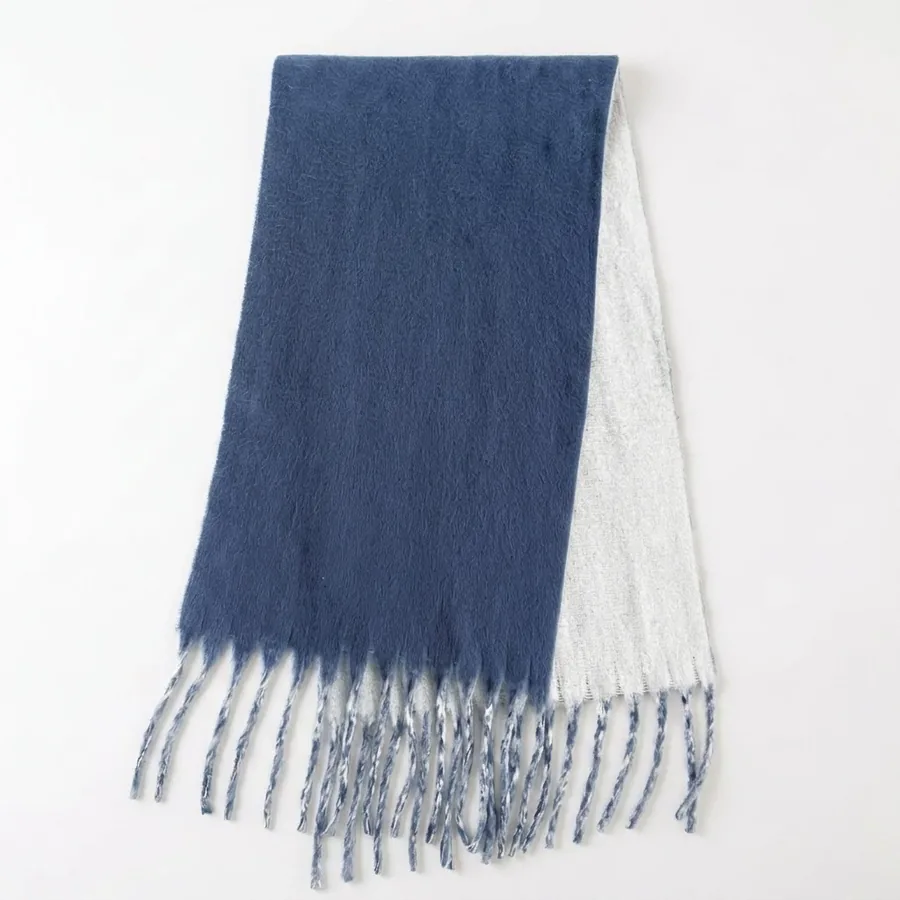 Polyester Solid Scarf with Fringe view 12