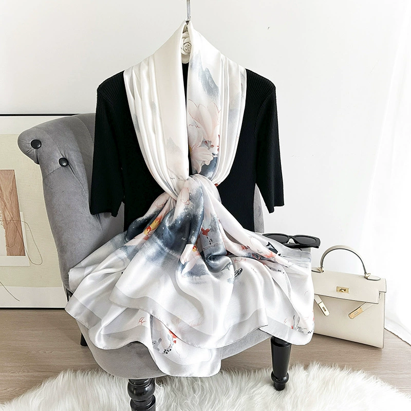 Satin Print Shawl view 2