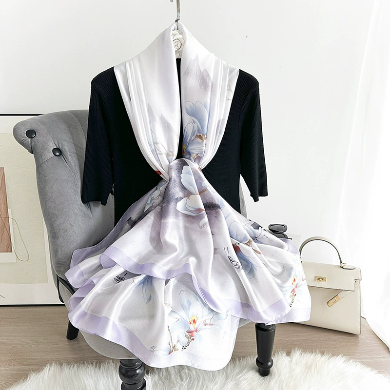 Satin Print Shawl view 3