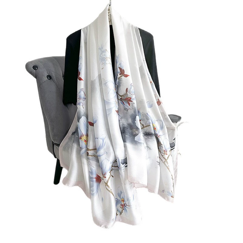 Satin Print Shawl view 5