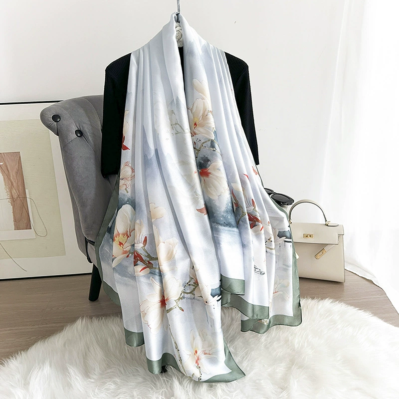 Satin Print Shawl view 6