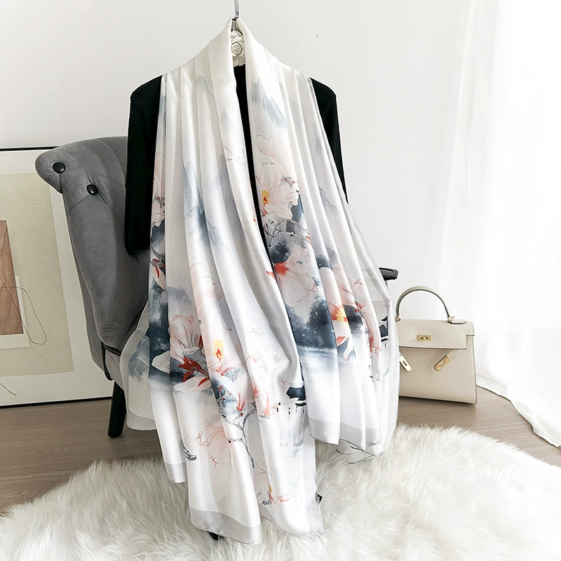 Satin Print Shawl view 7