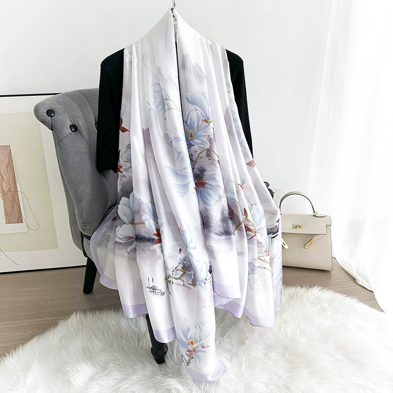 Satin Print Shawl view 9