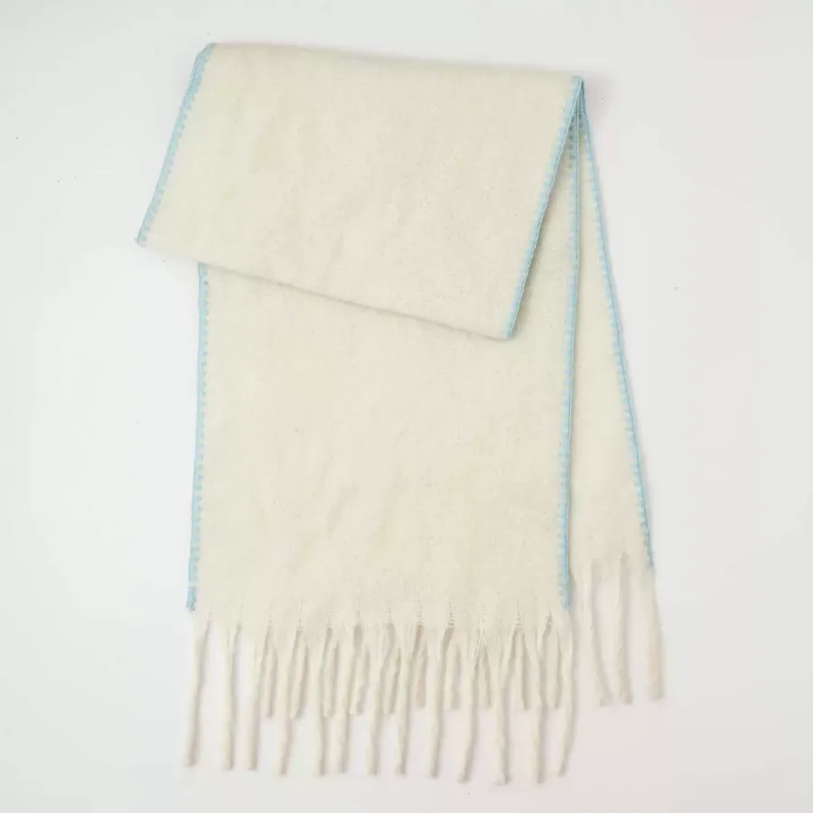 Polyester Mohair Solid Scarf view 6