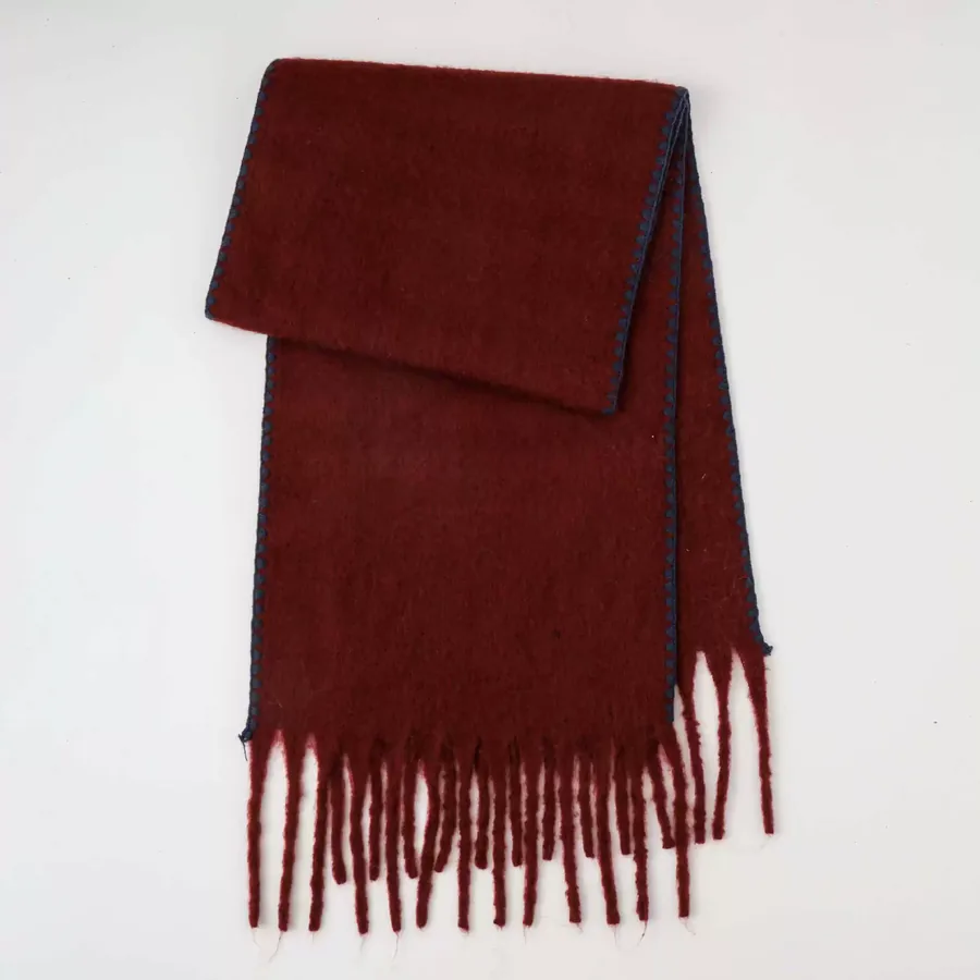 Polyester Mohair Solid Scarf view 8