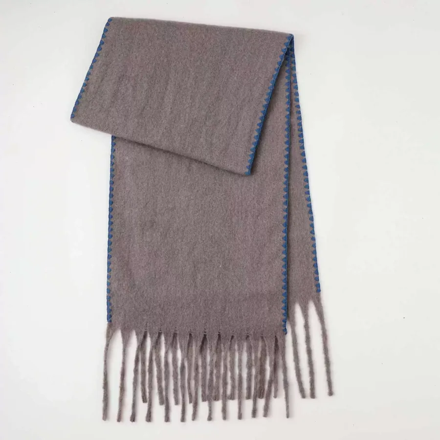 Polyester Mohair Solid Scarf view 9