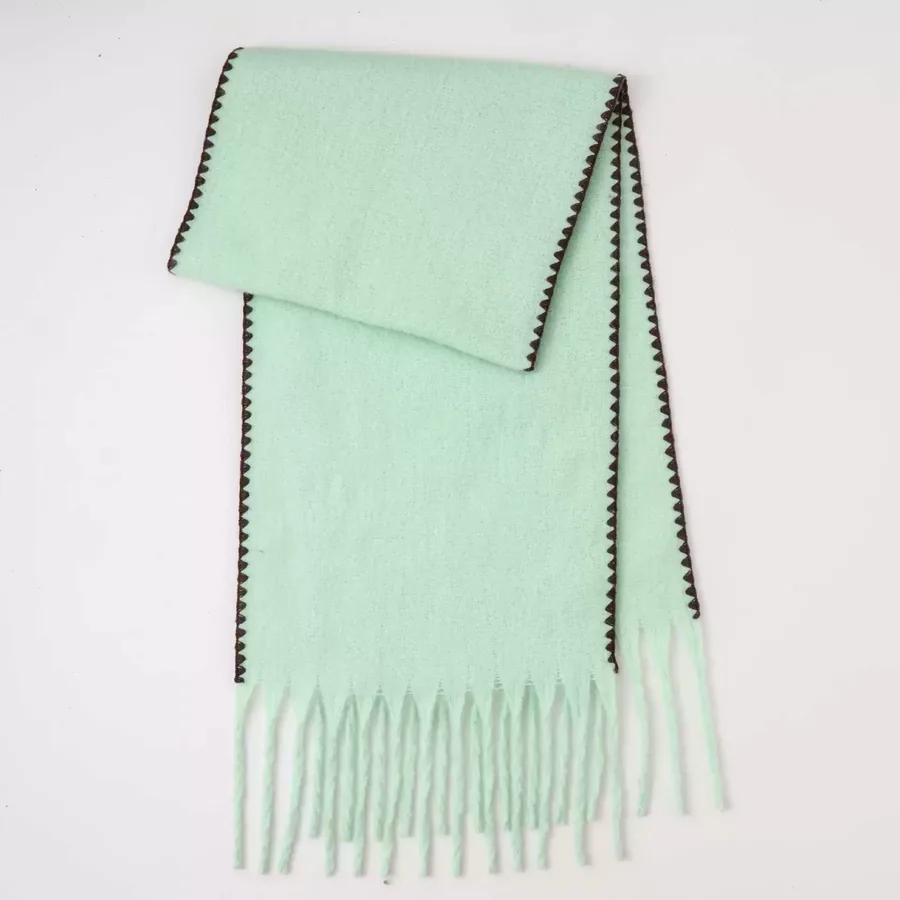 Polyester Mohair Solid Scarf view 11