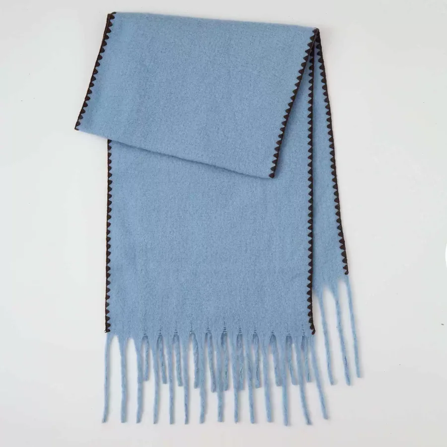 Polyester Mohair Solid Scarf view 12
