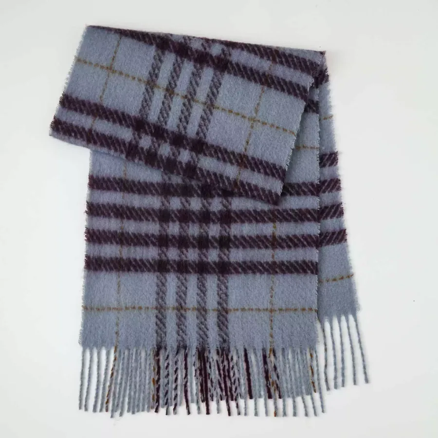 Polyester Mohair Scarf with Fringe view 8