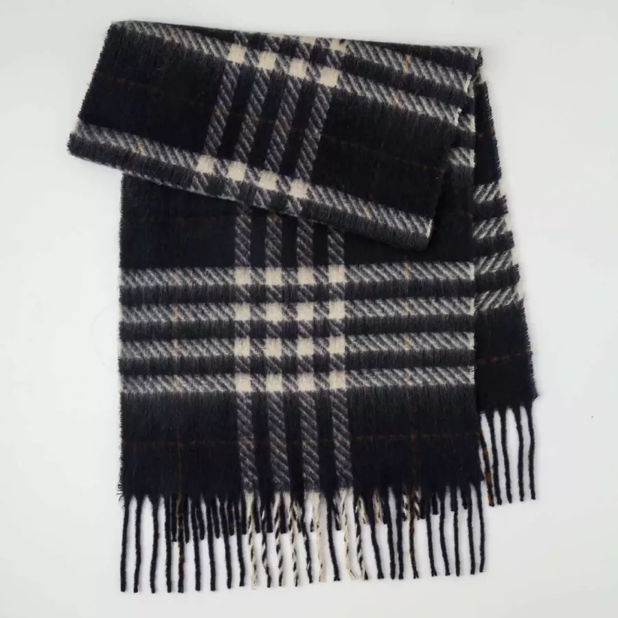Polyester Mohair Scarf with Fringe view 9