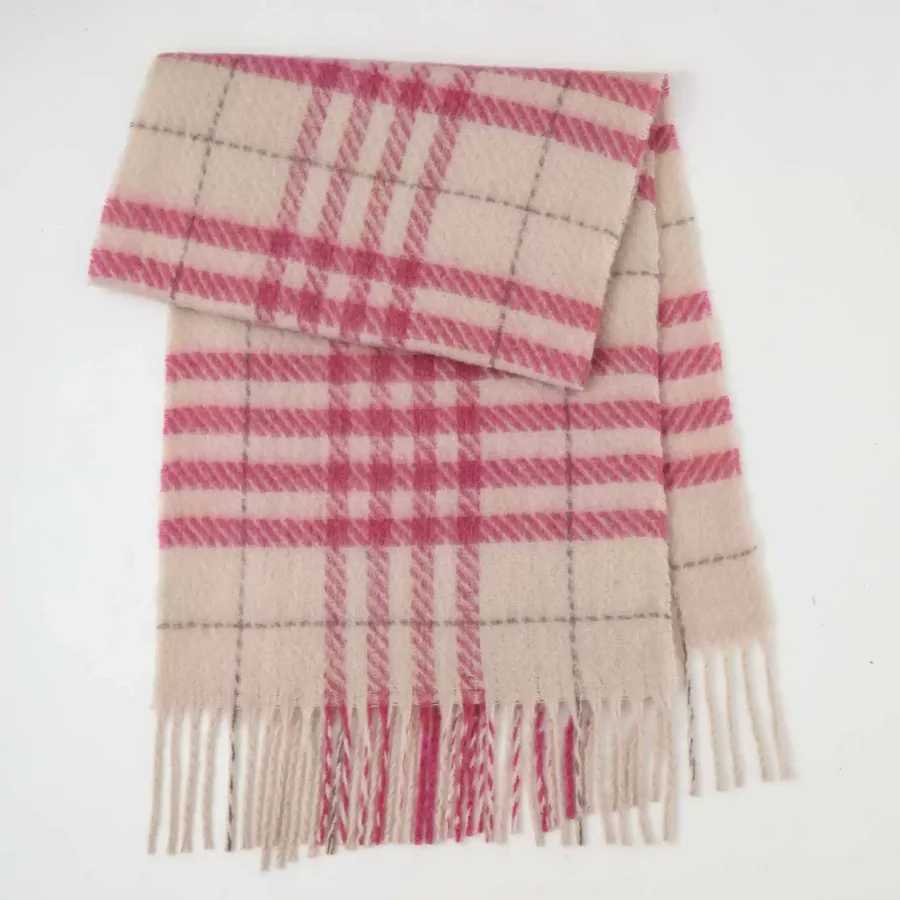 Polyester Mohair Scarf with Fringe view 10