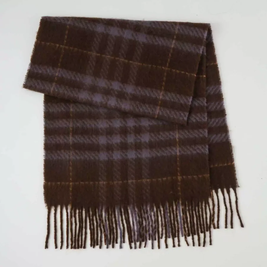 Polyester Mohair Scarf with Fringe view 11