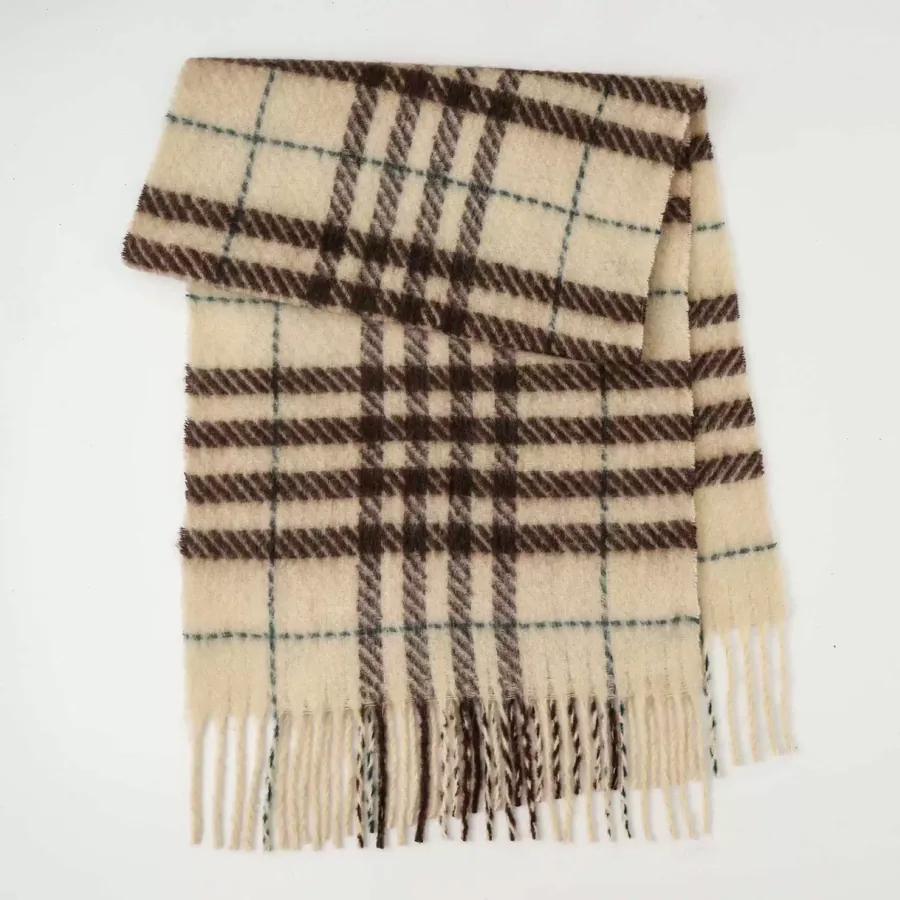 Polyester Mohair Scarf with Fringe view 12