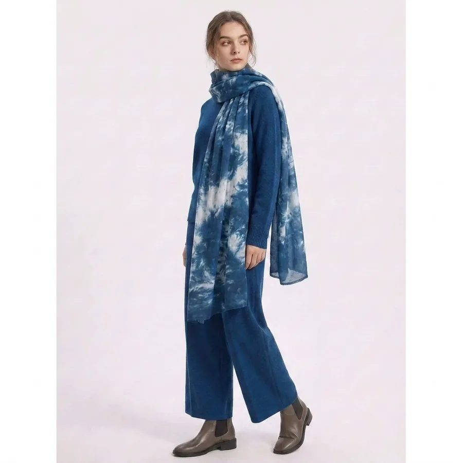 Cotton Tie-Dye Scarf view 3