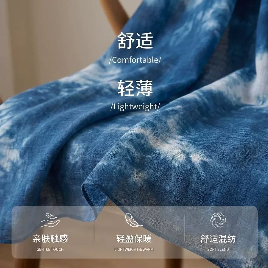 Cotton Tie-Dye Scarf view 4