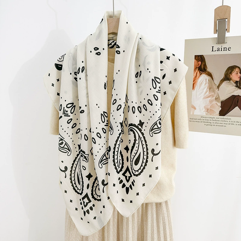Herringbone Paisley Square Scarf
