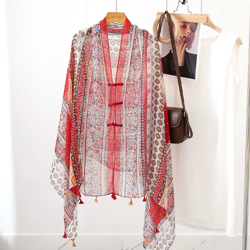 Ethnic Print Shawl view 10