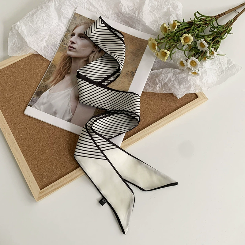 Striped Long Scarf view 4