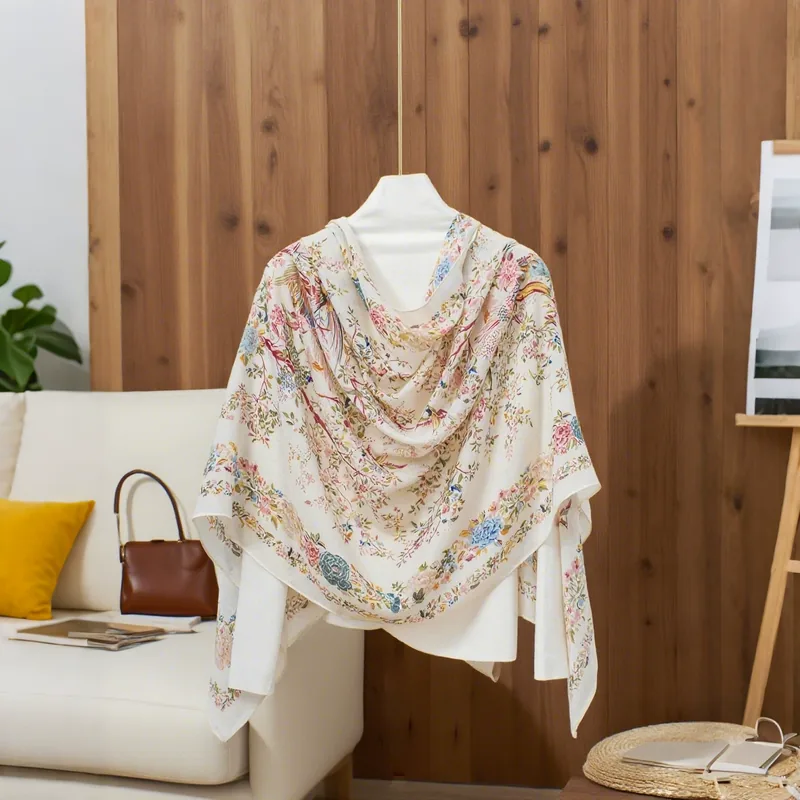 Sheer Print Shawl