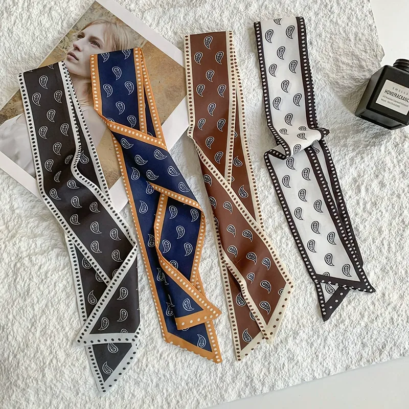 Long Silk Twilly Scarf