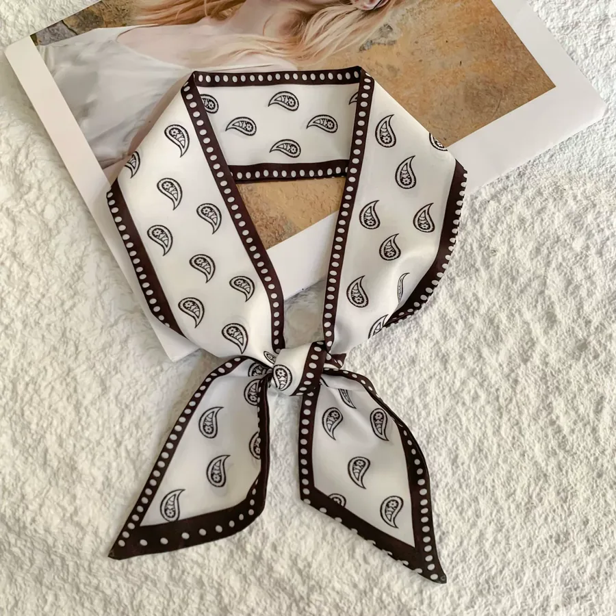 Long Silk Twilly Scarf view 7