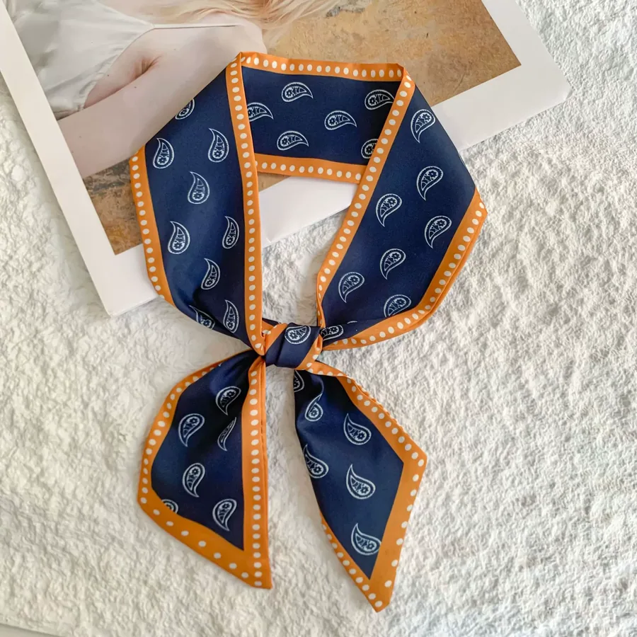 Long Silk Twilly Scarf view 8