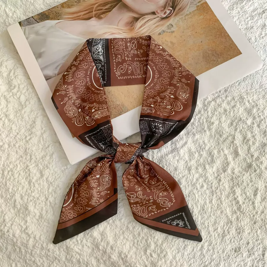 Long Silk Twilly Scarf view 10